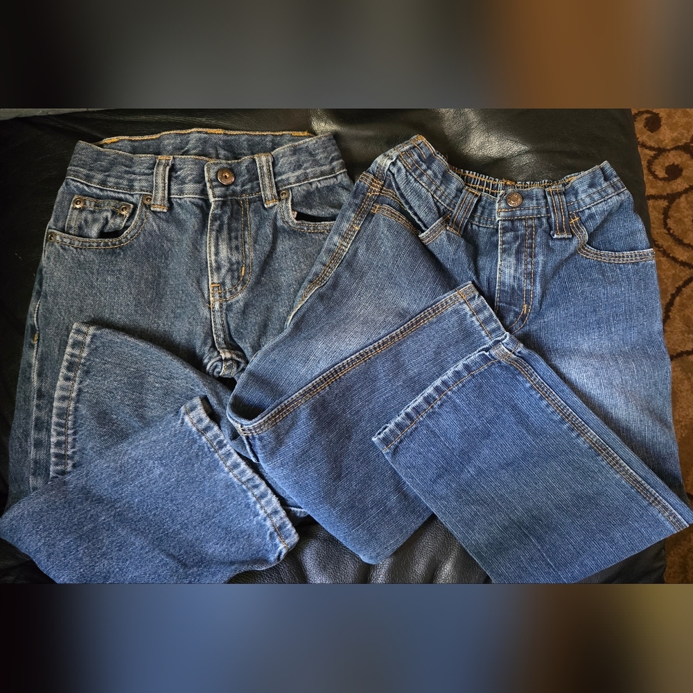 Carters & Faded Glory toddlers Denim Jean set sz4T&4R like new - Picture 2 of 13